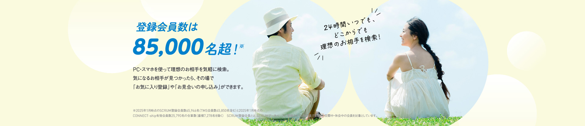 登録会員数は84,000名超！
